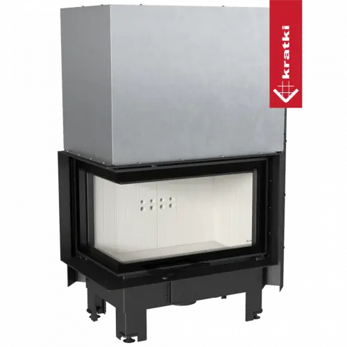 Топка Kratki PRO MBM/L/BS/G/SG угловое гнутое стекло слева, гильотина