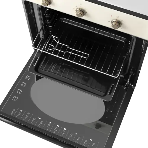 Встраиваемый газовый духовой шкаф с электрическим грилем MAUNFELD EOGC604RIB.MT Slim