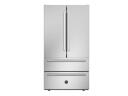 Холодильник Bertazzoni, French Door, отдельно стоящий, с нижним морозильным отделением, 91см, со стальными фронтами