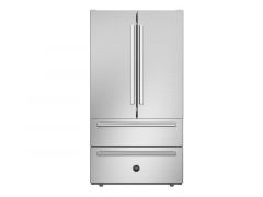 Холодильник Bertazzoni, French Door, отдельно стоящий, с нижним морозильным отделением, 91см, со стальными фронтами