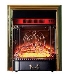 Каминокомплект Interflame Экстер М махагон угловой с очагом Majestic FX M Brass