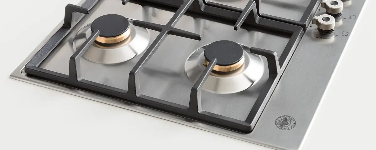 Встраиваемая газовая варочная панель Bertazzoni, конфорка dual wok в центре, 90 см, нержавеющая сталь