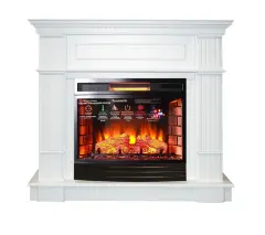Каминокомплект Interflame Рим с очагом Panoramic 25 LED FX QZ белый