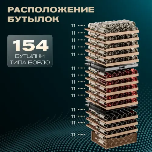 Винный шкаф Meyvel MV154PRO-KBT3