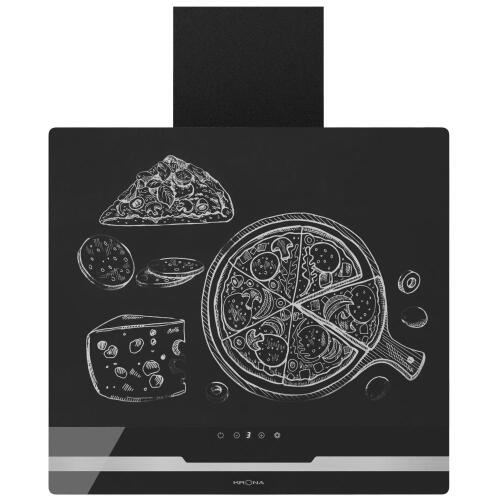 Вытяжка Krona DOMENIKA 600 BLACK/INOX S