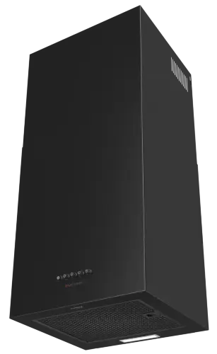 Кубическая вытяжка кухонная MEFERI ROOMBOX40BK COMFORT, пристенная, 40 см, черная, квадратная, производительность 1100 м3/ч, 3 скорости, низкий уровень шума, режимы отвод и рециркуляция, гарантия 3 года