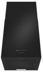 Кубическая вытяжка кухонная MEFERI ROOMBOX40BK COMFORT, пристенная, 40 см, черная, квадратная, производительность 1100 м3/ч, 3 скорости, низкий уровень шума, режимы отвод и рециркуляция, гарантия 3 года