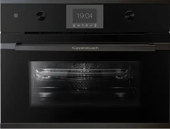 Компактный духовой шкаф с микроволнами Kuppersbusch CBM 6350.0 S2 Black Chrome