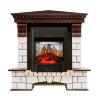 Каминокомплект Royal Flame Pierre Luxe угловой с очагом Majestic FX M Black