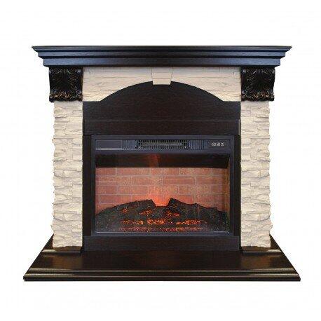 Каминокомплект RealFlame Dublin ROCK STD/EUG/24 AO с очагом Irvine 24