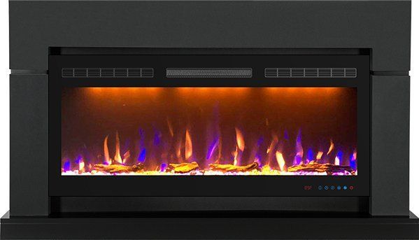 Каминокомплект Royal Flame Lindos с очагом Crystal 40 RF серый графит