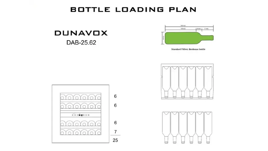 Винный шкаф Dunavox DAB-25.62DW.TO