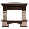 Портал Firelight Forte Wood 25U (угловой) камень коричневый/шпон темный дуб