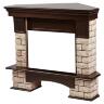 Портал Firelight Forte Wood 25U (угловой) камень коричневый/шпон темный дуб