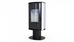Печь DEFRO HOME ORBIS TOP, 9кВт, белая сталь