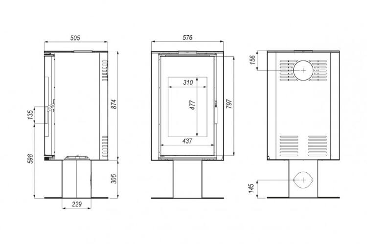 Печь DEFRO HOME ORBIS TOP, 9кВт, белая сталь