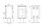 Печь DEFRO HOME ORBIS TOP, 9кВт, белая сталь