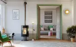 Печь DEFRO HOME ORBIS TOP, 9кВт, белая сталь