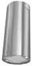 Вытяжка кухонная цилиндрическая островная MEFERI TUBE40IX ISLA POWER, 40 см, серая, производительность 850 м3/ч, 3 скорости, низкий уровень шума, режимы отвод и рециркуляция, гарантия 3 года