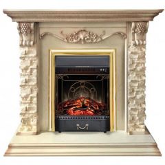 Каминокомплект RealFlame Patricia WT с очагом Majestic Lux Brass S