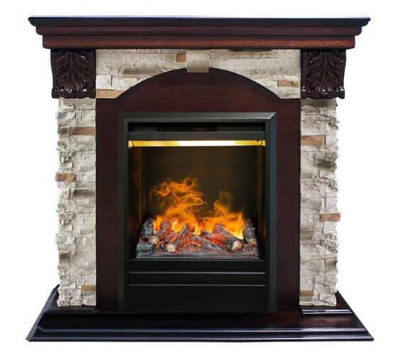 Каминокомплект RealFlame Dublin ROCK STD/EUG AO с очагом 3D Olympic