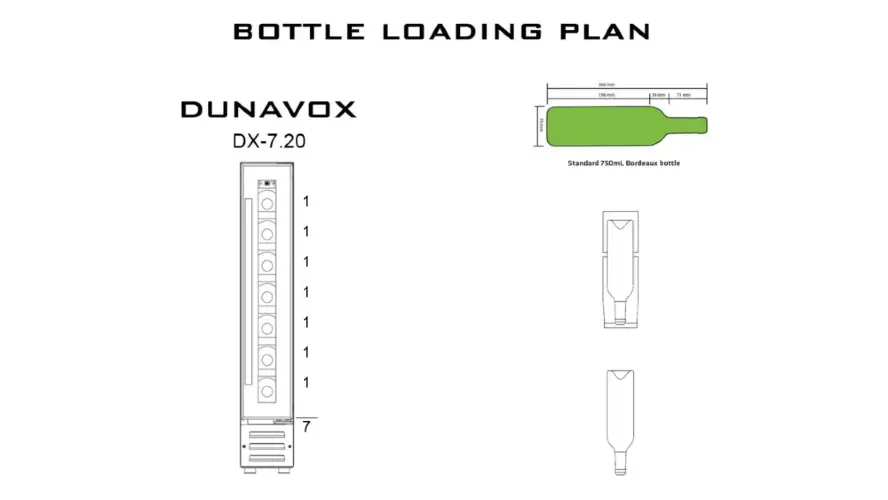 Винный шкаф Dunavox DX-7.20WK/DP