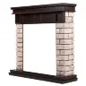 Портал Firelight Bricks Wood Classic камень коричневый/шпон темный дуб