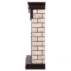 Портал Firelight Bricks Wood Classic камень коричневый/шпон темный дуб