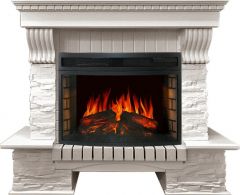 Каминокомплект Royal Flame Pierre Luxe сланец белый c очагом Dioramic 25 FX