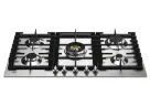 Встраиваемая газовая варочная панель Bertazzoni, конфорка dual wok в центре, 90 см, нержавеющая сталь