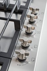 Встраиваемая газовая варочная панель Bertazzoni, конфорка dual wok в центре, 90 см, нержавеющая сталь