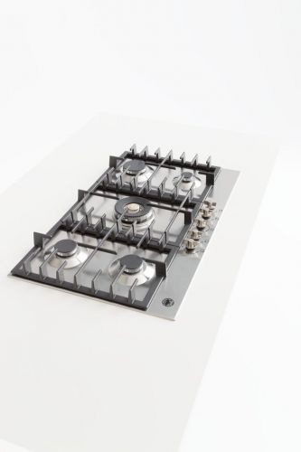 Встраиваемая газовая варочная панель Bertazzoni, конфорка dual wok в центре, 90 см, нержавеющая сталь