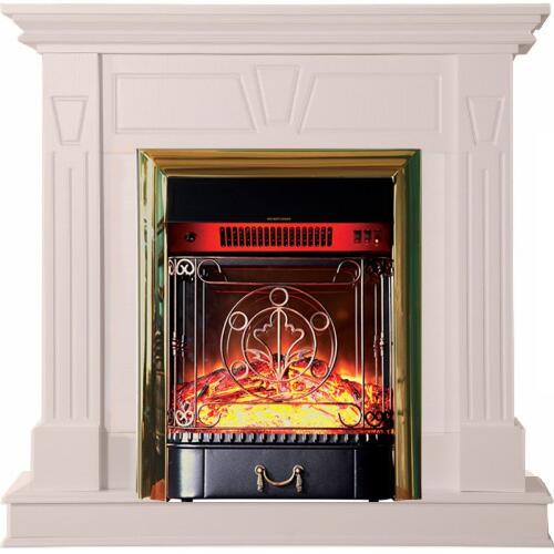 Каминокомплект Interflame Берта с очагом Majestic FX M Brass бежевый