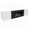 Тумба с биокамином Firelight BFP-P1700L белая