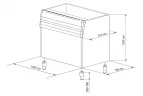 Бункер для льдогенераторов Brema BIN 350*M350-600