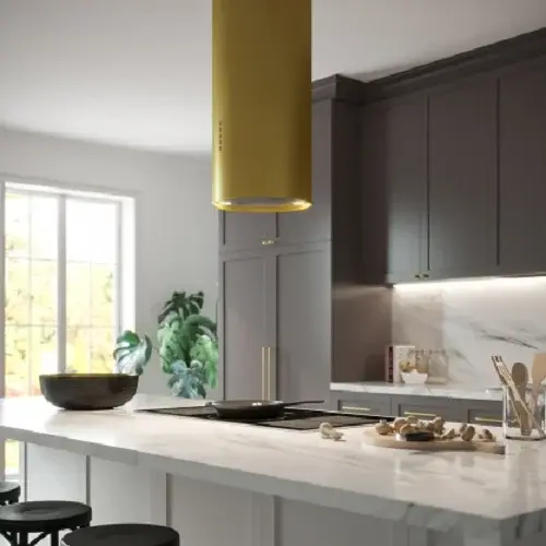 Островная вытяжка FALMEC POLAR EVO ISOLA GOLD 35 350 мм Цвет "Античное Золото