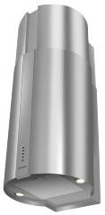 Вытяжка кухонная цилиндрическая настенная MEFERI TUBE40IX POWER, 40 см, серая, производительность 850 м3/ч, 3 скорости, низкий уровень шума, режимы отвод и рециркуляция, гарантия 3 года