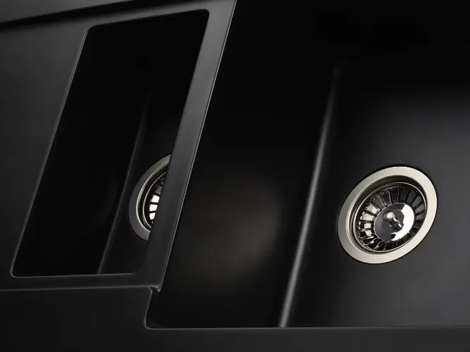 Кухонная мойка MODENA 1,5B2D BLACK METALLIC