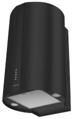 Вытяжка кухонная цилиндрическая настенная MEFERI TUBE40BK POWER, 40 см, черная, производительность 850 м3/ч, 3 скорости, низкий уровень шума, режимы отвод и рециркуляция, гарантия 3 года