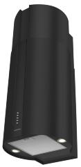 Вытяжка кухонная цилиндрическая настенная MEFERI TUBE40BK POWER, 40 см, черная, производительность 850 м3/ч, 3 скорости, низкий уровень шума, режимы отвод и рециркуляция, гарантия 3 года
