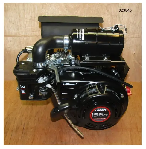 Двигатель бензиновый LC168F-2H TSS RM75L/Engine LC168F-2H (Ø20mm), (WH-RM80-001)