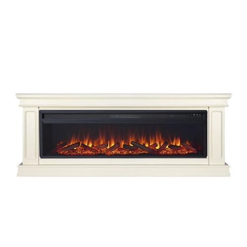 Каминокомплект Royal Flame Geneva 60 слоновая кость с патиной с очагом Vision 60 LOG LED