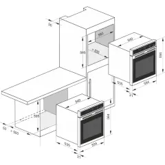Встраиваемый газовый духовой шкаф Kaiser EG 6374 Sp
