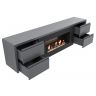 Тумба с биокамином Firelight BFP/P-1700 lux графит