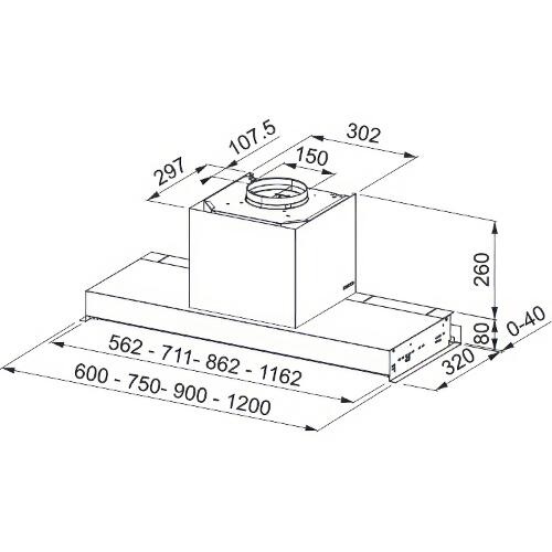 Вытяжка Franke FSTS DRIP-FREE 120 X 305.0702.608