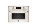 Компактный духовой шкаф Bertazzoni, комбинированный с микроволновой печью, 60x45 см, слоновая кость/хром
