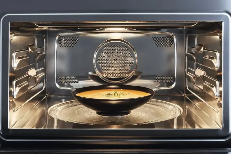 Компактный духовой шкаф Bertazzoni, комбинированный с микроволновой печью, 60x45 см, слоновая кость/хром