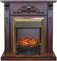 Каминокомплект RealFlame Anita STD/EUG AO с очагом Fobos Lux Brass S