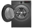 Стиральная машина с инвертором и паром MEFERI MFW091216GR ULTRA отдельностоящая серая, загрузка 9 кг