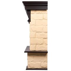 Портал Firelight Forte 25S камень бежевый/шпон темный дуб